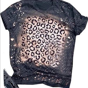 Leopard Bleached Graphic Tee
